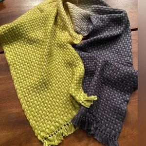 Vintage Ombre handwoven, cashmere and silk scarf, handmade BAJRA in Nepal (OS)